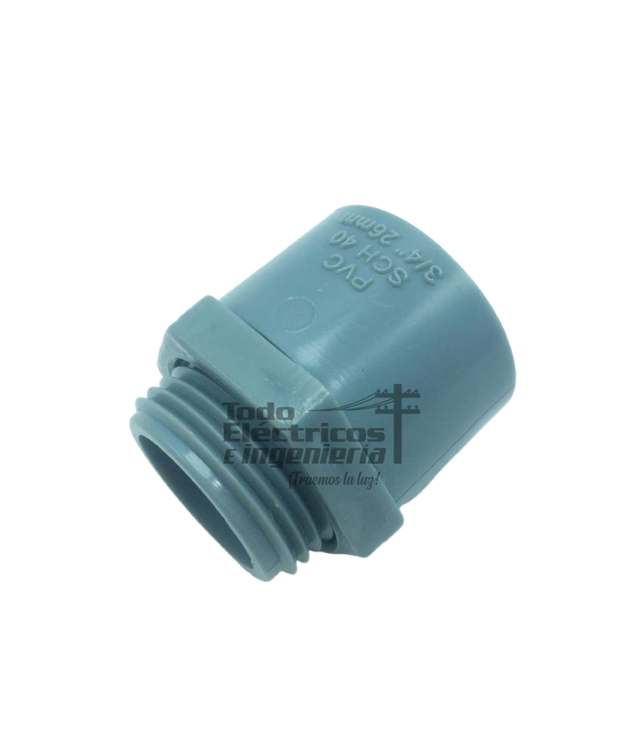ADAPTADOR PVC SCH 40 3/4"    