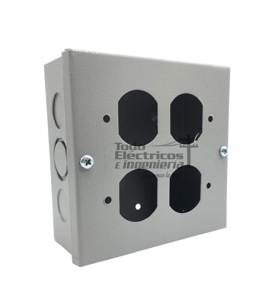 CAJA TROQUELADA DOBLE TOMA     