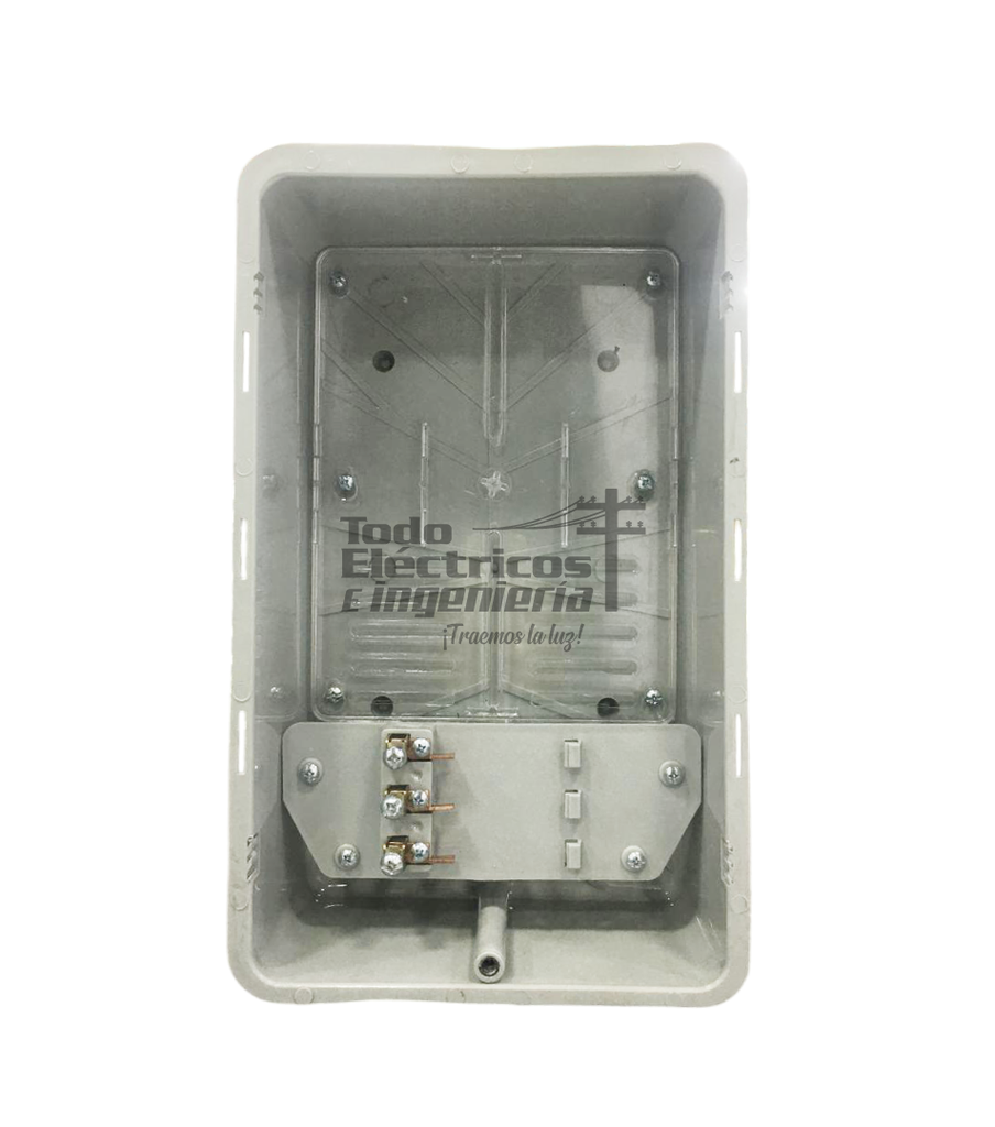 CAJA CONTADOR TIPO PARRILLA CON GARRA POLICARBONATO    