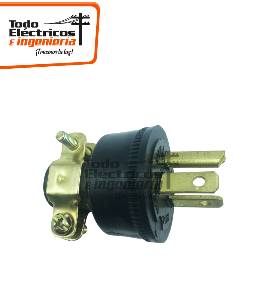 MACHO 2X20 S/P 250V BAQUELITA PATA TRABADA   