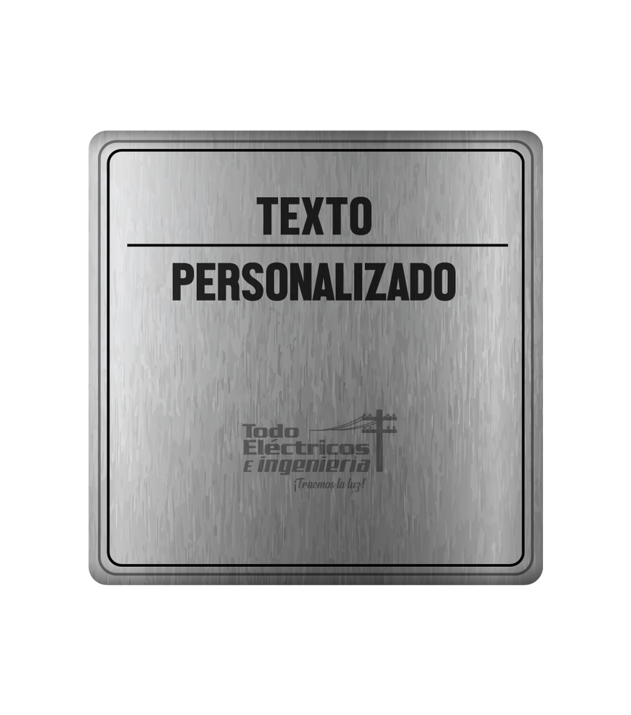 AVISO 20X20 METALICO      