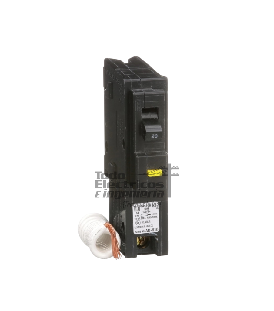 BREAKER ENCHUFABLE GFCI 20     