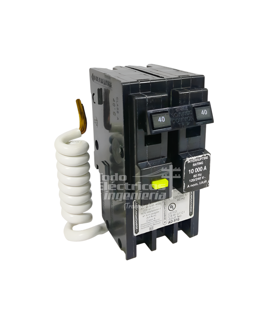BREAKER ENCHUFABLE GFCI 2X40     