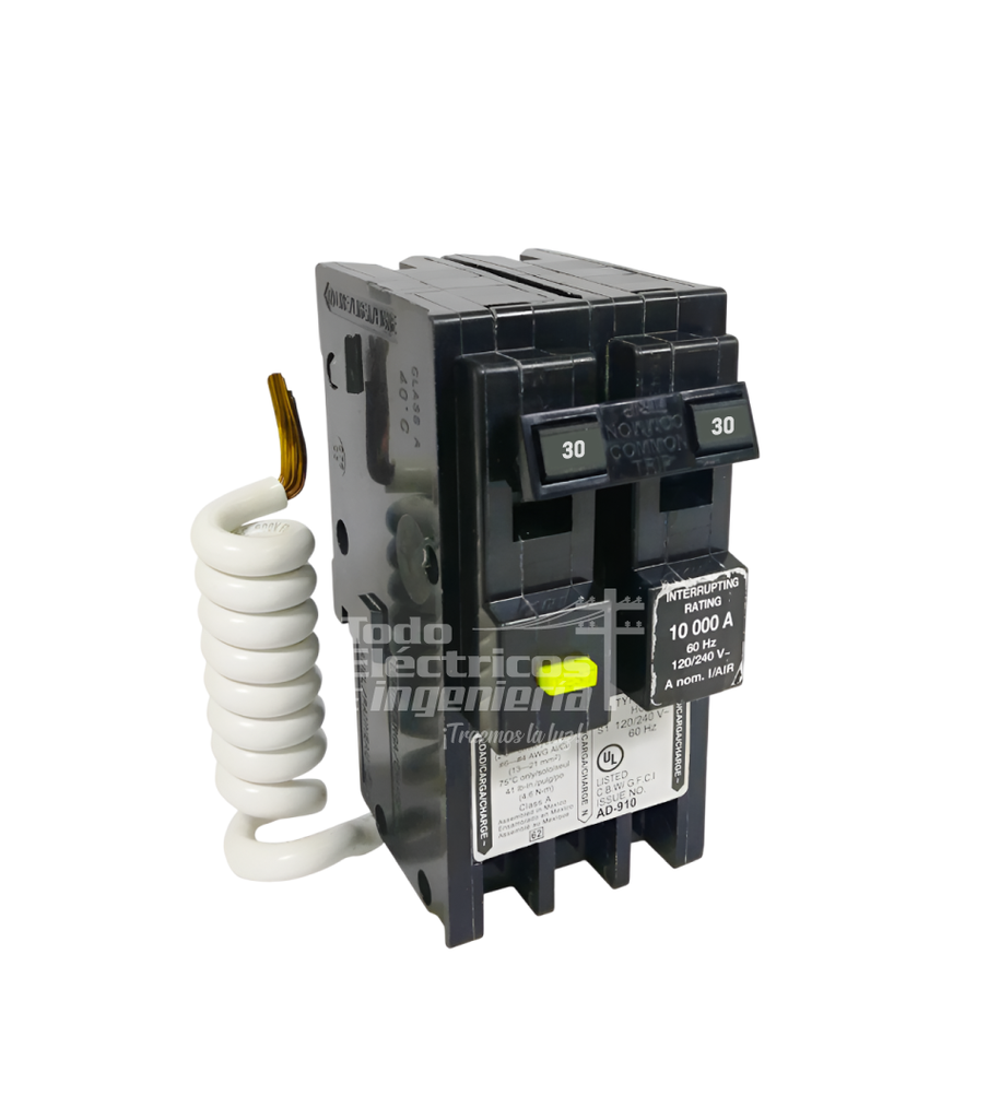 BREAKER ENCHUFABLE GFCI 2X30     
