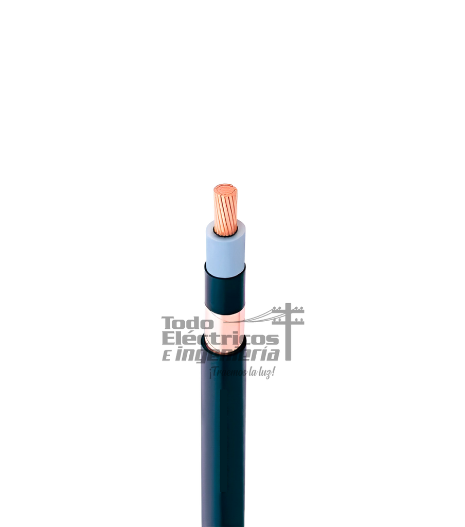 CABLE MONOPOLAR 1/0 15KV AL XLPE 100% PANTALLA CINTA 