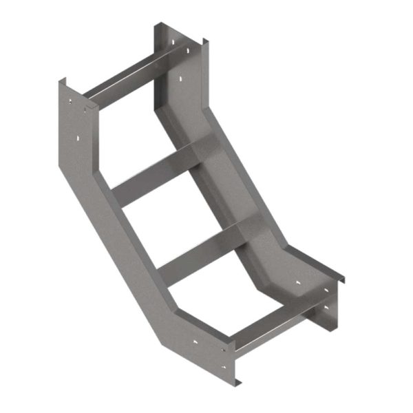 CURVA METALICA 30X8 VERTICAL INTERIOR TIPO ESCALERA   