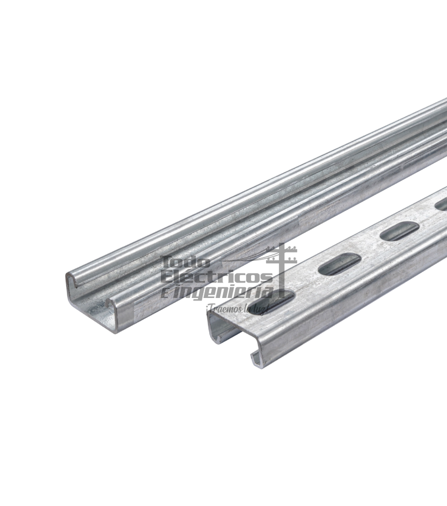 PERFIL METALICO RANURADO 2X4CM X 3M    