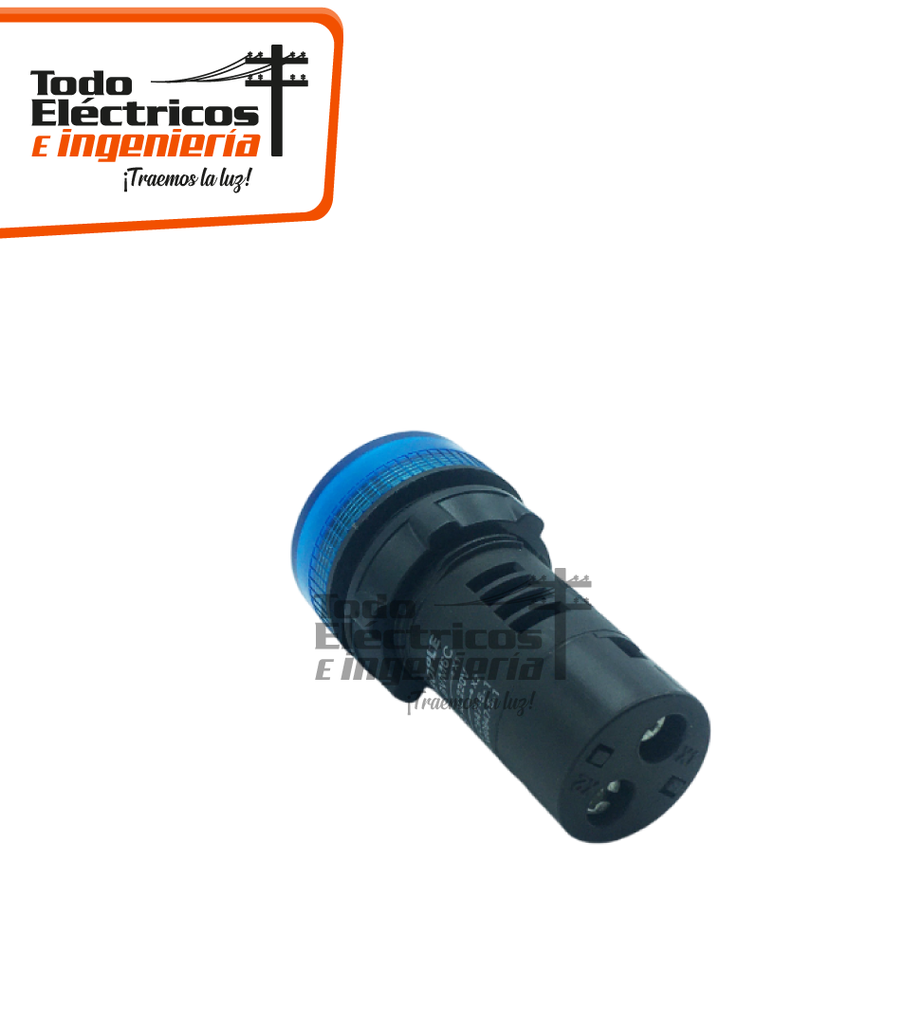 PILOTO LED 22MM 220V AZUL    