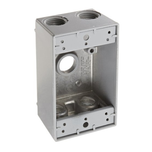 CAJA RAWELT 2X4 5 ENTRADAS 3/4"