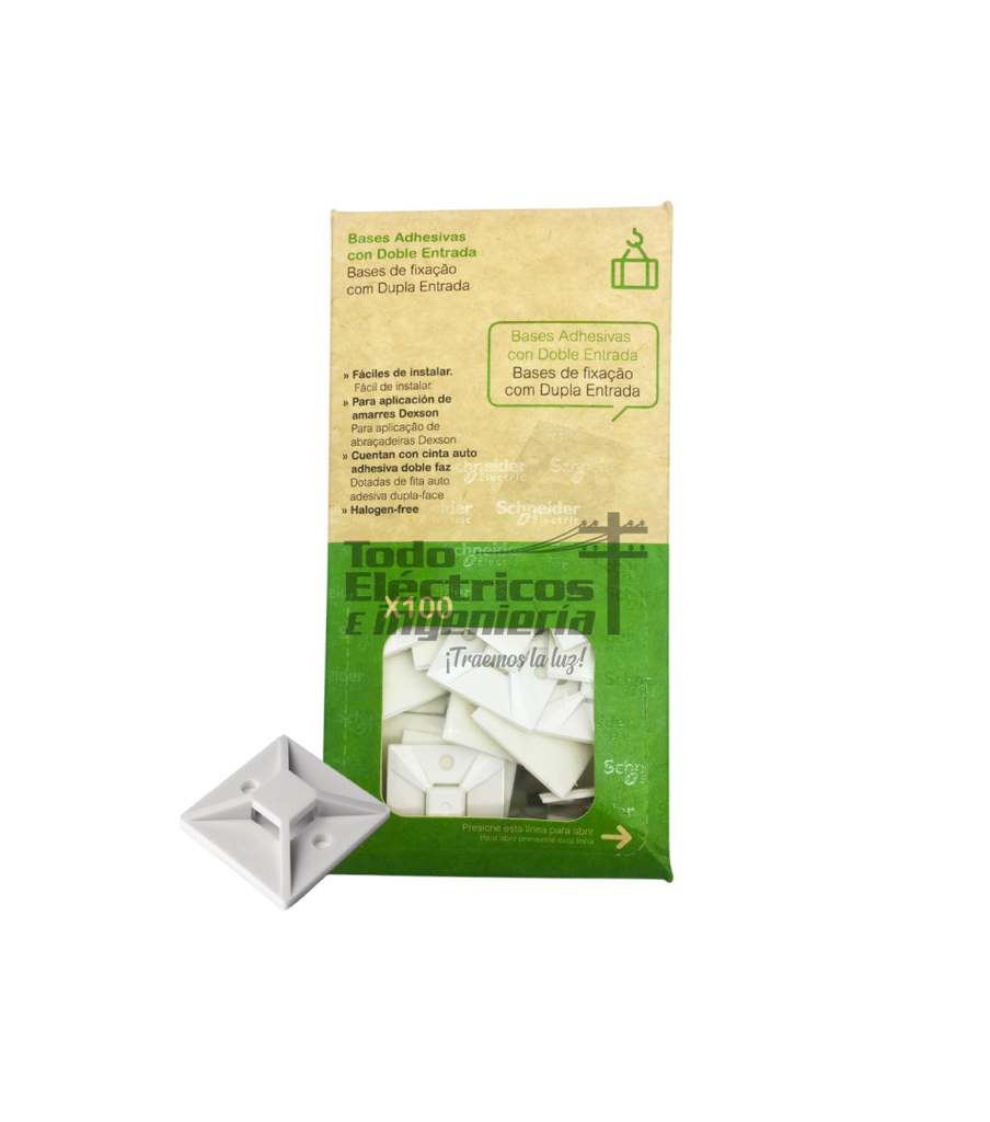 AMARRE BASE AUTOADHESIVA BLANCA    