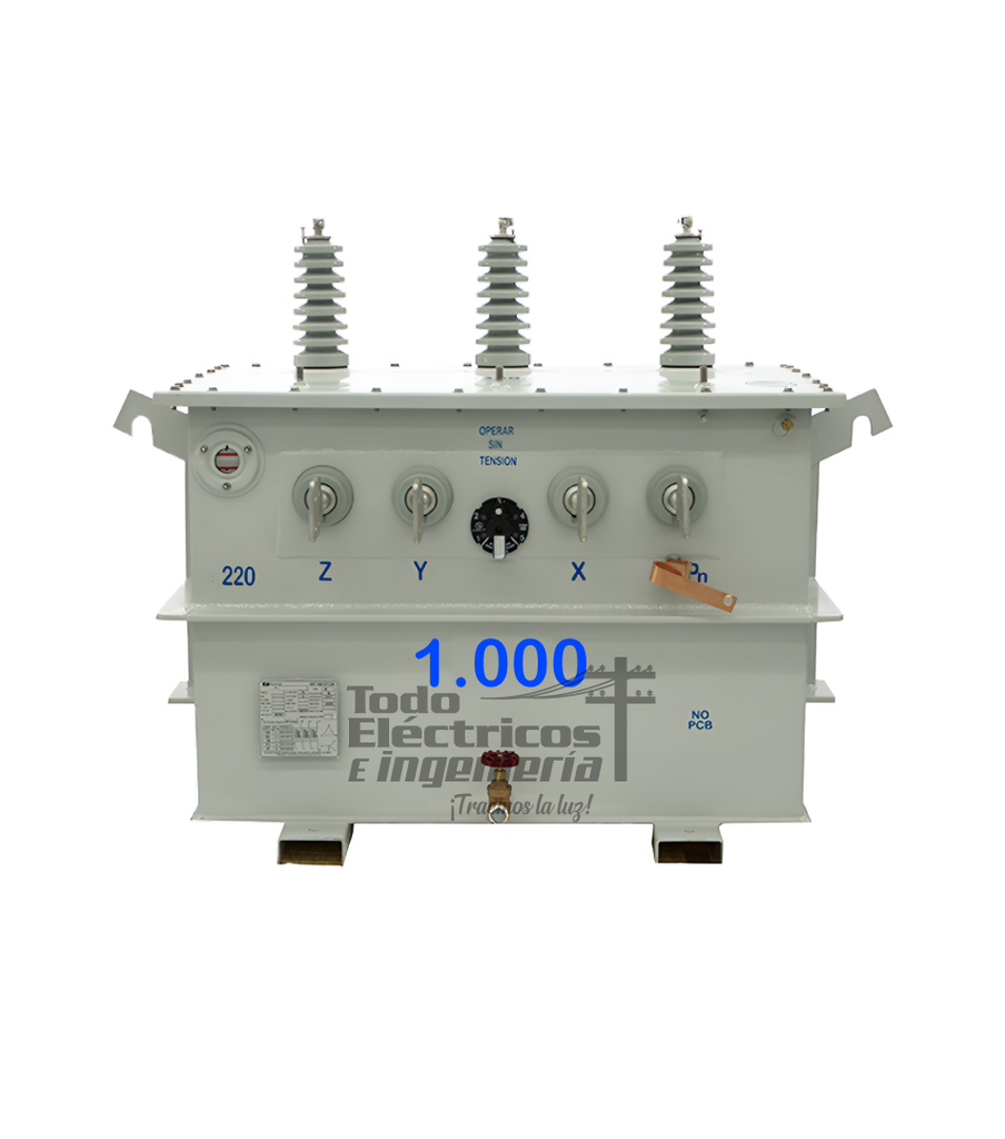 TRANSFORMADOR TRIFASICO 1000 KVA 13200/220V