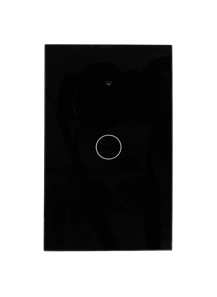 SWITCH SENCILLO NEGRO TACTIL WIFI INTELIGENTE