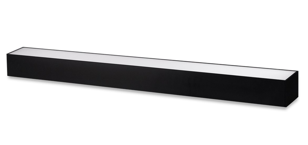 LAMPARA LED LINEAL 40W 6500K BORDE NEGRO LUZ BLANCA
