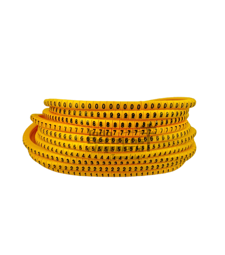 [0050054000001] MARCACION CABLE TIPO ANILLO AMARILLA X CAJA   