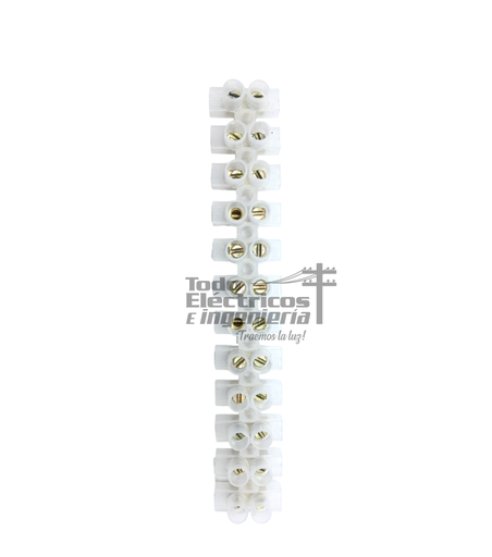 [0070072000001] BORNERA PLASTICA 6A BLANCA     