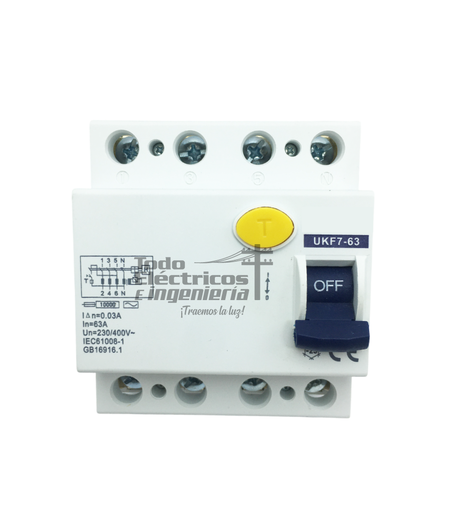 [0080823000003] BREAKER RIEL 4X63A DIFERENCIAL     