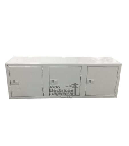 [0101019000003] CAJA EMPALME 90X30X20 3P FONDO MADERA    