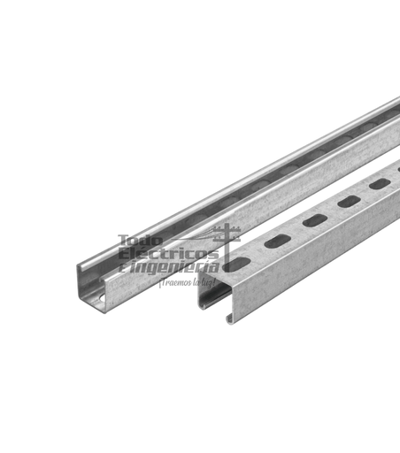 [0111134000002] PERFIL METALICO RANURADO 4X4CM X 3M    