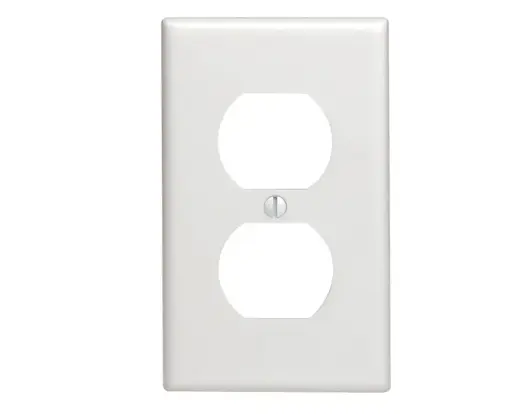 [0360362000001] LEVITON PLACA DOBLE BLANCA CON TORNILLO