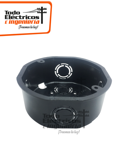 [0430439000003] CAJA PVC OCTAGONAL LIBRE DE HALOGENOS NEGRA    