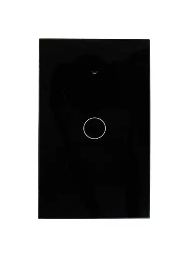 [0505024000002] SWITCH SENCILLO NEGRO TACTIL WIFI INTELIGENTE