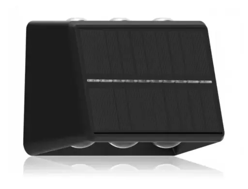 [0350357000005] APLIQUE LED SOLAR 6W 3 TONOS RGB 